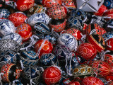 Ornamental Moravian Eggs for Sale at Easter Market, Prague, Czech Republic Photographic Print by Richard Nebesky