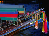 Longtail Boats (Reua Haang Yao) on Chao Phraya River, Bangkok, Thailand Photographic Print by Tom Cockrem