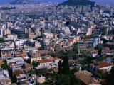 View of the City from the Top of the Acropolis, Athens, Attica, Greece Photographic Print by Jan Stromme