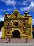 The 16th Century Decorated Church Of San Andres Xecul, Totonicapan, Guatemala, Photographic Print
