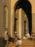 Men on Steps of Al Khulafa Al Rashidin Mosque, Asmara, Eritrea Photographic Print by Patrick Syder