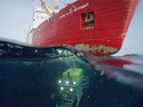 Global Explorer, an ROV Capable of Diving 9,400 Foot Works off Ship Photographic Print