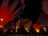 The Nite Glow at the Annual Walla Walla Hot Air Balloon Stampede, Washington, USA Photographic Print by William Sutton