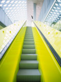 Colorful Escalator in the Central Library, Seattle, Washington, USA Photographic Print by Charles Crust