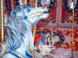 Decorated Carousel Pony, Seattle, Washington, USA Photographic Print by William Sutton