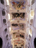 Ceiling of Church of St. Thomas, Prague, Czech Rep Photographic Print by Eric Horan