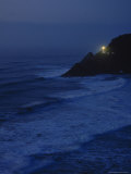Hecata Head Lighthouse at Dusk Photographic Print by Tom Dietrich