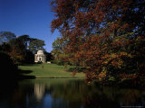 Stowe Landscape Gardens Buckinghamshire Temple of Ancient Virtue, October Photographic Print by Nigel Francis
