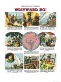 The Mapmakers - Westward Ho Giclee Print by Pat Nicolle