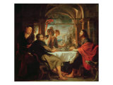 Supper at Emmaus Estampe par Peter Paul Rubens