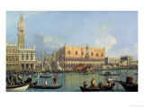 Ducal Palace, Venice, c.1755 Estampe par Canaletto 