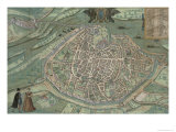 Map of Avignon, from Civitates Orbis Terrarum by Georg Braun Giclee Print by Joris Hoefnagel