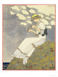 Un Peu, Design For a Country Dress by Paquin, c.1913 Giclee Print by Georges Barbier
