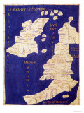 Map of the British Isles, from Geographia Giclee Print by Ptolemy 