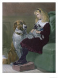 Her Only Playmates, Engraved von George H. Every, Pub von Arthur Lucas, 1872 Giclée-Druck von Heywood Hardy