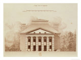 House of the Director of the Salt Works in the Ideal City of Chaux, Engraved by Louis Sellier Giclee Print by Claude Nicolas Ledoux