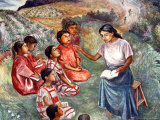 Arturo Garcia Bustos's Murals Adorn the Walls of the Presidential Palace, Oaxaca, Mexico Photographic Print by Russell Gordon