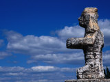 Historic Statue, Chichen Itza, Yucatan, Mexico Photographic Print by John Neubauer