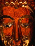Polished Bronze Buddha Face, Bangkok, Thailand Photographic Print by James Marshall