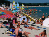 Cape Coz Beach in July, Fouesnant, Brittany, France Photographic Print by Jean-Bernard Carillet