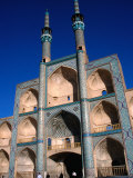 Superb Portal and Minarets of the 14th Century Amir Chakhmaq Complex, Yazd, Iran Photographic Print by Patrick Syder