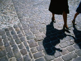 Tourists Walking Cobbled Stones of Lilla Torg (Little Square), Malmo, Skane, Sweden Photographic Print by Martin Lladó