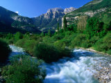 The River Ara and Mondarruego in the Pyrenees, Torla, Aragon, Spain Photographic Print by David Tomlinson