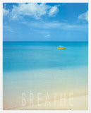 Blue Seas of Barbados Framed Canvas Print by Larry Ulrich