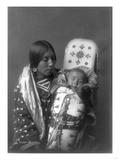 Mother and child Apsaroke Indian, Giclee Print