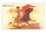 Bullfight Poster, Mexico Giclée-Druck