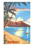 Diamond Head, Hawaii Giclee Print