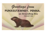 Greeting from Punxsutawney, Penna, Print