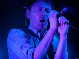 Thom Yorke Onstage at the Corn Exchange, Edinburgh. Radiohead Pop Singer. May 2003 Photographie