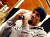Craig David at the Renfrew Ferry, Glasgow. April 2003 Fotografie-Druck