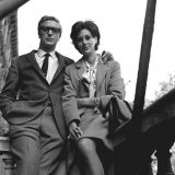Michael Caine and Sue Lloyd Stars of Ipcress File 1964 Fotografie-Druck