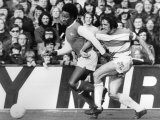 English League Division One Match Queens Park Rangers vs Arsenal Fotografie-Druck