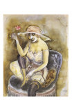 Jeune Fille a la Rose, c.1923 Affiche par Otto Dix