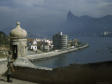 Sentry Stands Watch over Fortaleza De Sao Joao in Rio De Janeiro Photographic Print by W. Robert Moore