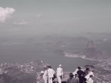 Tourists Enjoy the View of Rio De Janeiro From Corcovado Photographic Print by W. Robert Moore