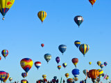 Hot Air Balloons at the Balloon Fiesta Photographic Print by Ray Laskowitz