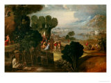 Landscape with Saints Giclee Print by Dosso Dossi
