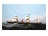 S.S. Gallia, 1881 Estampe par Antonio Jacobsen