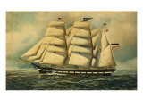 The Barque Colombine, 1903 Estampe par Antonio Jacobsen