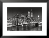 New York, New York, Brooklyn Bridge Poster by Henri Silberman
