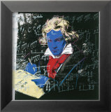 Beethoven, c.1987 (blue face) Posters by Andy Warhol
