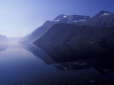 Vertical Walls Reflected in Eikesdalsvetnet, Norway Photographic Print by Paul Souders