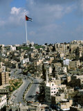 Jordanian Flag, The Citadel, Amman, Jordan Photographic Print by Cindy Miller Hopkins