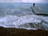 Man on Pier, Dead Sea, Jordan Photographic Print by Cindy Miller Hopkins