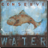Conserve Water Stretched Canvas Print by Wani Pasion