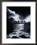 Pony Carts Crossing Bridge Over Waterfall And Rapids, Briksdal, Norway  Prints by Craig Pershouse